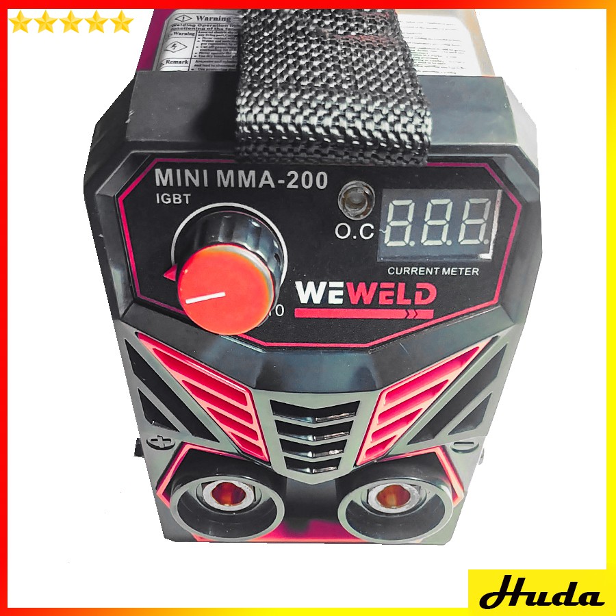 Máy hàn mini siêu khoẻ Weweld MMA-200A DÂY HÀN LÕI ĐỒNG - Máy hàn que - Máy hàn điện