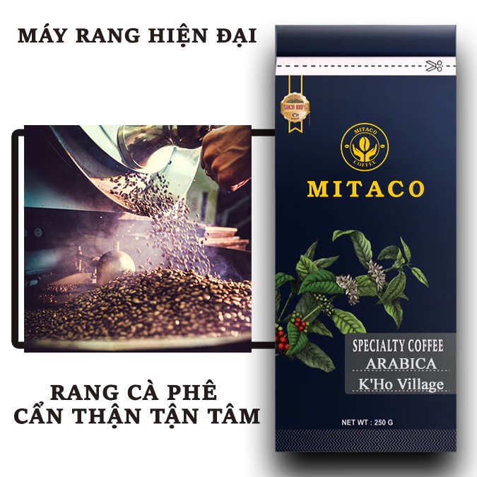 Cà Phê Arabica K'Ho Village Nguyên Chất MITACO COFFEE (Gói 250g)