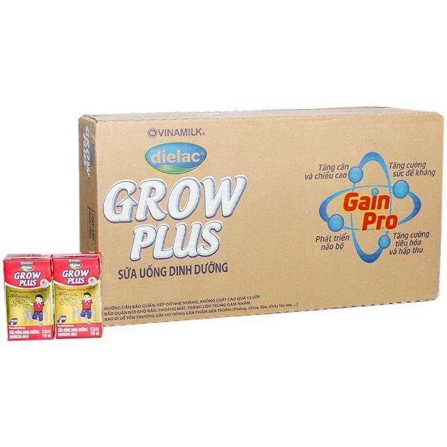 Sữa bột pha sẵn grow plus đỏ 100ml Vinamilk