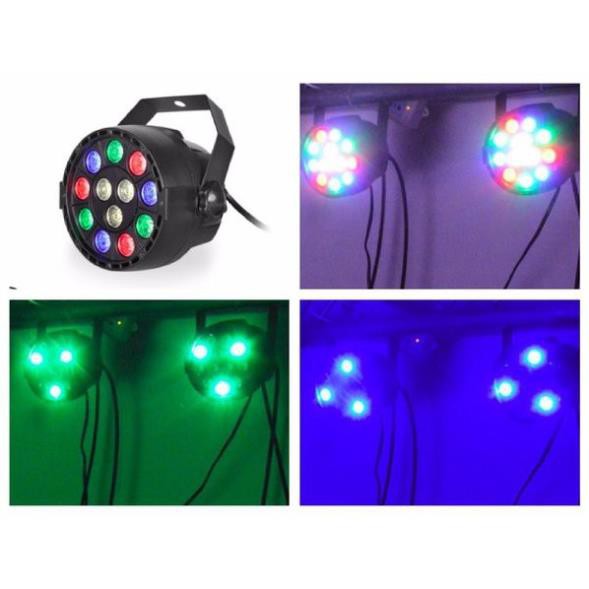 Đèn sân khấu Led mini Par Light 12 Led cảm ứng âm thanh