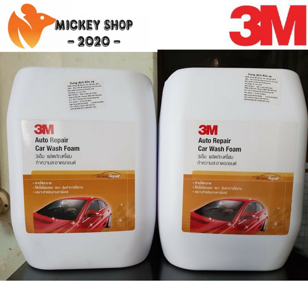 [ CHUYÊN DỤNG ] NƯỚC RỬA XE 3M AUTO REPAIR CAR WASH FOAM 10L - HÀNG CHÍNH HÃNG