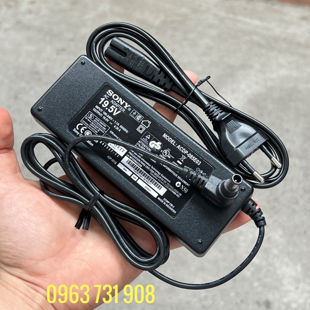 ADAPTOR- NGUỒN TIVI SONY 19.5V 4.36A CHÍNH HÃNG