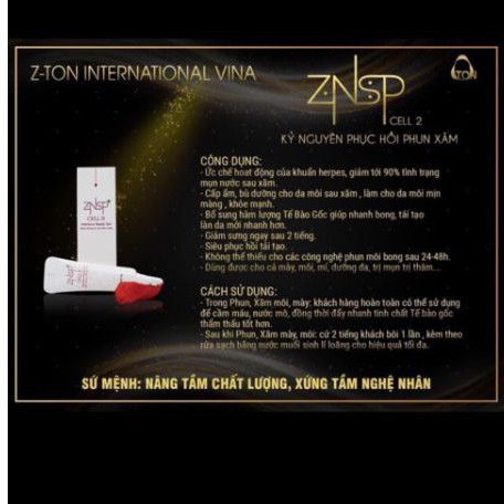 ZNSP INTENSIVE GEL (Gel Tế Bào Gốc Kích Thích Tái Tạo, Đẩy Mạnh Phục Hồi Da)