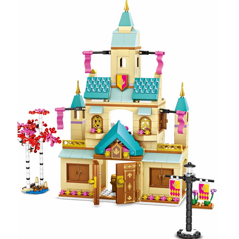 Lego Bộ Đồ Chơi Xếp Hình Lâu Đài Công Chúa 608 Mảnh Cho Bé