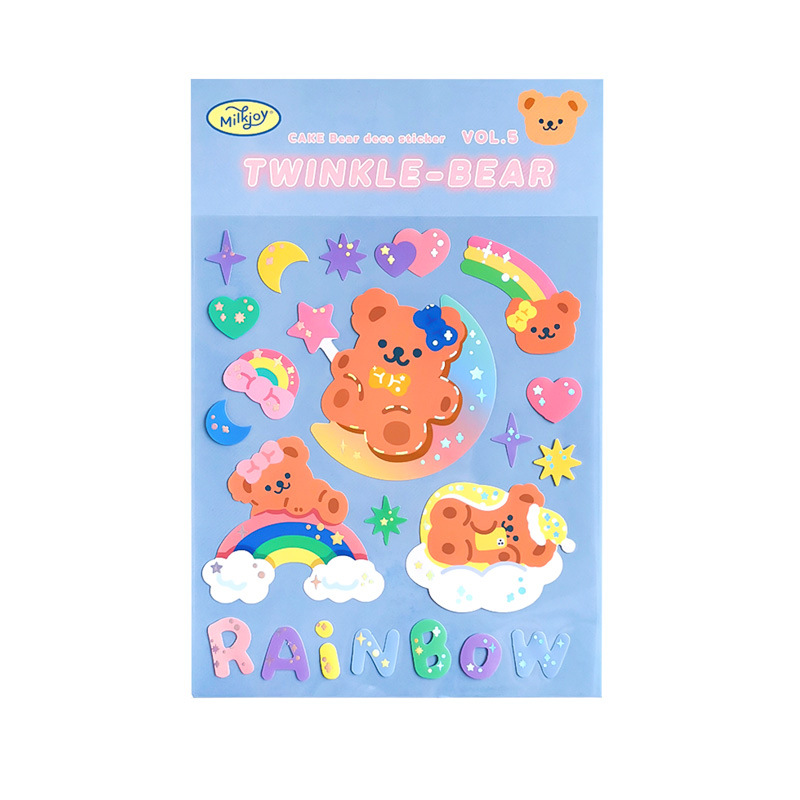 Miếng hình dán trang trí hình gấu đáng yêu