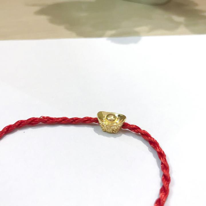 Vòng phong thủy - Vòng phong thủy dây chỉ đỏ bảo kim V152 -SP 1