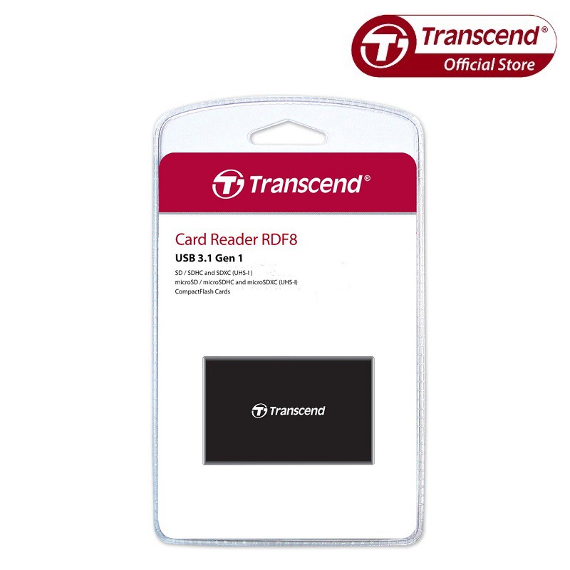 Đầu Đọc Thẻ Nhớ Transcend Multi-Card Reader RDF8K USB 3.1