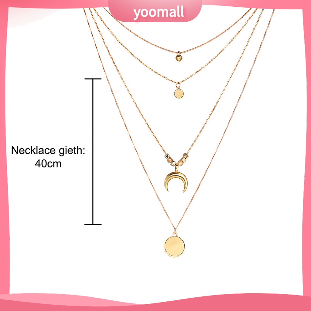 Vòng cổ Dài Bằng Thép Không Gỉ Màu Sắc Tinh Tế Dành Cho Nữ