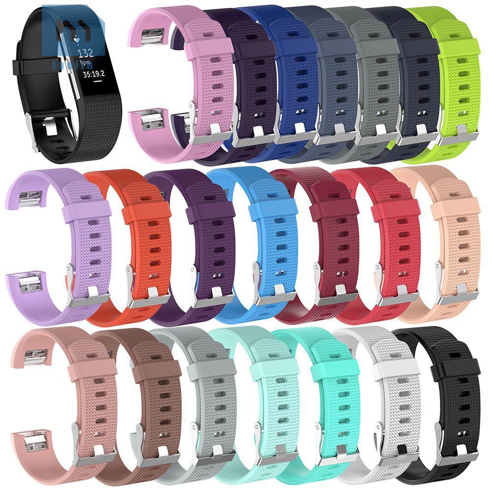 Dây Đeo Thay Thế Chất Liệu Silicon Thiết Kế Nhiều Lỗ Thời Trang Cho Fitbit Charge 2