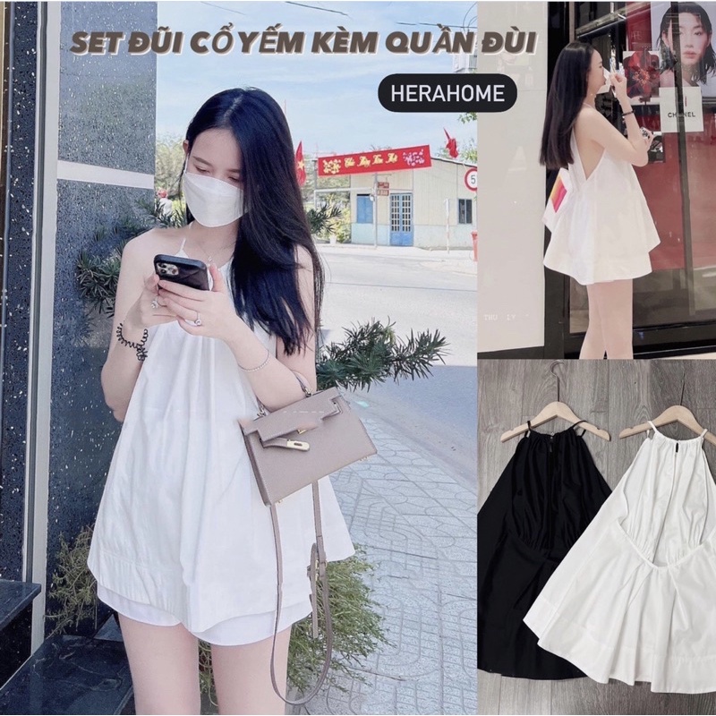 SET YẾM DÚM SAU CÁCH ĐIỆU KÈM QUẦN ĐÙI