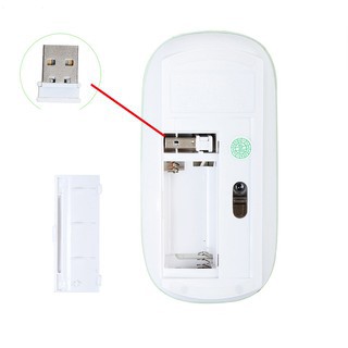 Chuột không dây siêu mỏng 2.4GHz kèm đầu thu USB 2.0