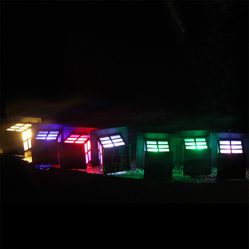 Set 2 đèn LED năng lượng mặt trời dùng trang trí vườn