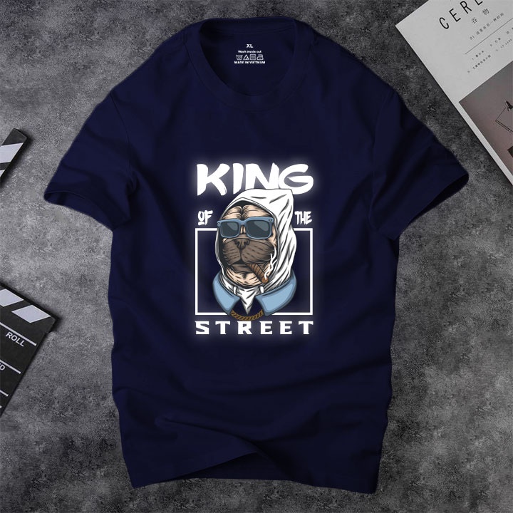 Áo thun nam cổ tròn Depstyle PT135 in hình KING OF THE STREET | BigBuy360 - bigbuy360.vn