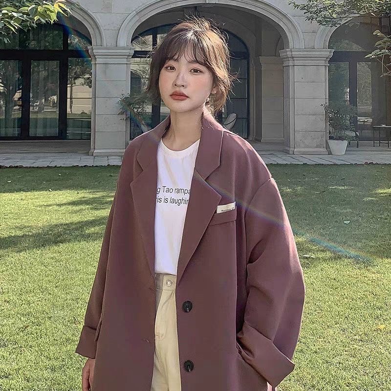 Áo blazer form rộng dáng hàn 2 lớp có lót cực xinh