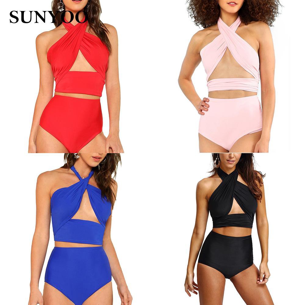 Bộ Bikini 1 Mảnh Đan Dây Chéo Quyến Rũ Cho Nữ | BigBuy360 - bigbuy360.vn