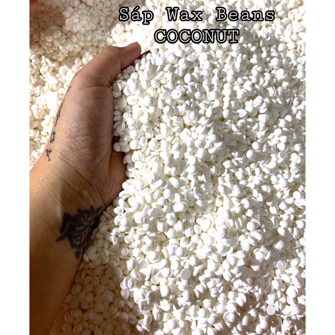 sáp wax lông (viên) sữa dừa , trong độ bám sạch 99%