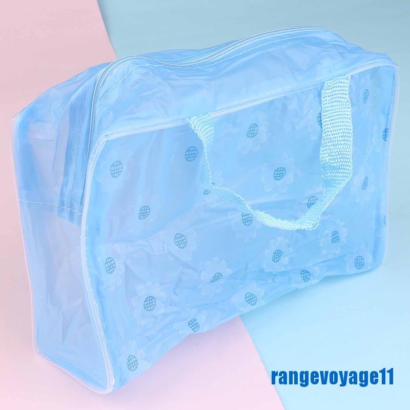 TÚI ĐỰNG DỤNG CỤ TRANG ĐIỂM BẰNG NHỰA PVC DẺO
