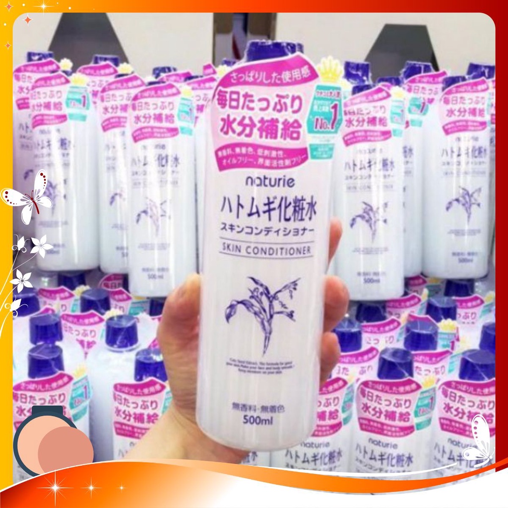 Nước hoa hồng gạo 🌿 FREESHIP 🌿 NƯỚC HOA HỒNG GẠO DƯỠNG ẨM NATURIE NHẬT BẢN 500ML