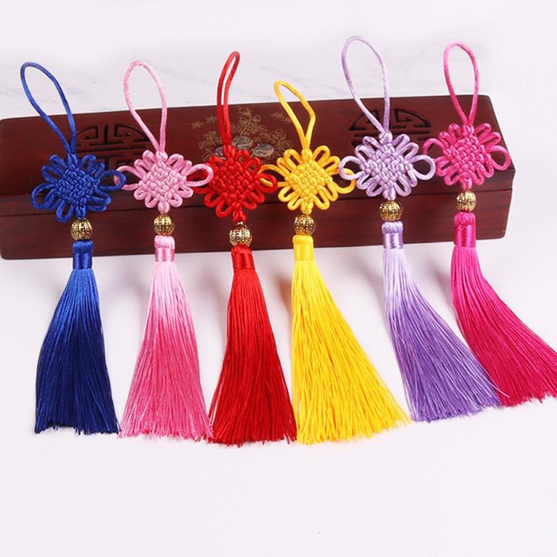 💥FOLLOW TẶNG 3K💥HÀNG CÓ SẴN💥 Dây Treo Tua Rua Trang Trí Phong Cách Trung Hoa 22cm Hóa Trang Phong Cách Cổ Trang gắn quạt