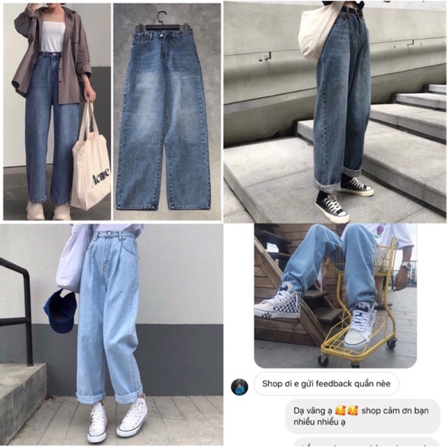 Quần Simple Jeans UNISEX 👉🏻kèm ảnh khách feedback