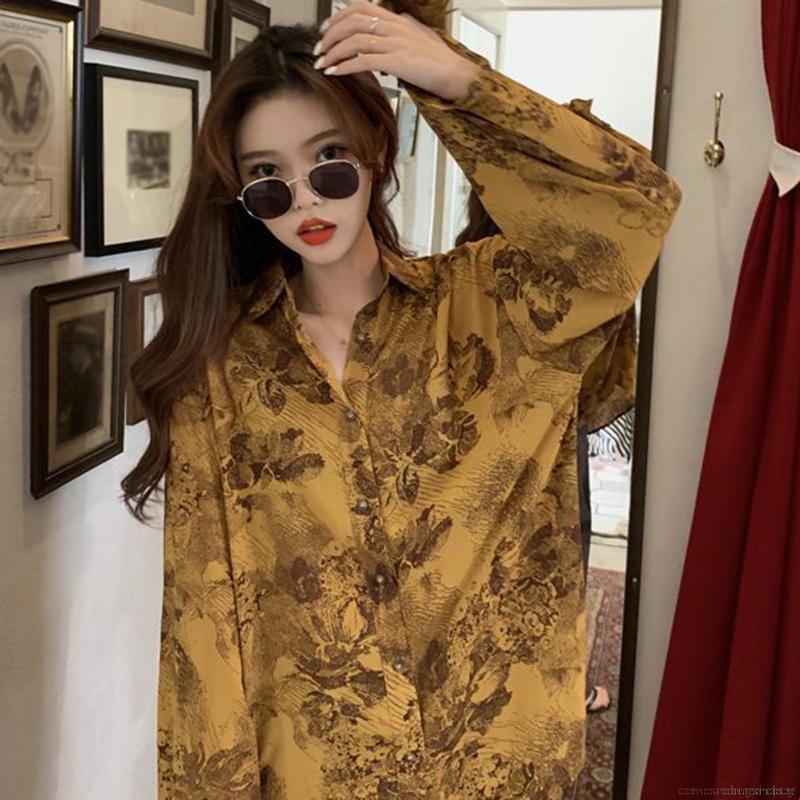 New Korean Retro BF Wind Loose Casual Long Sleeve Shirt | BigBuy360 - bigbuy360.vn
