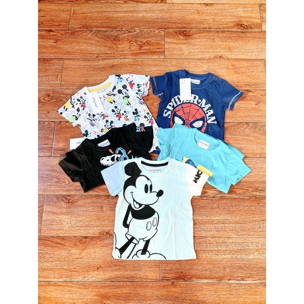 Áo Phông Cộc Tay Cho Bé Trai Chất Thun Cotton Vải Đẹp Mặc Đi Lớp size 1-7 tuổi