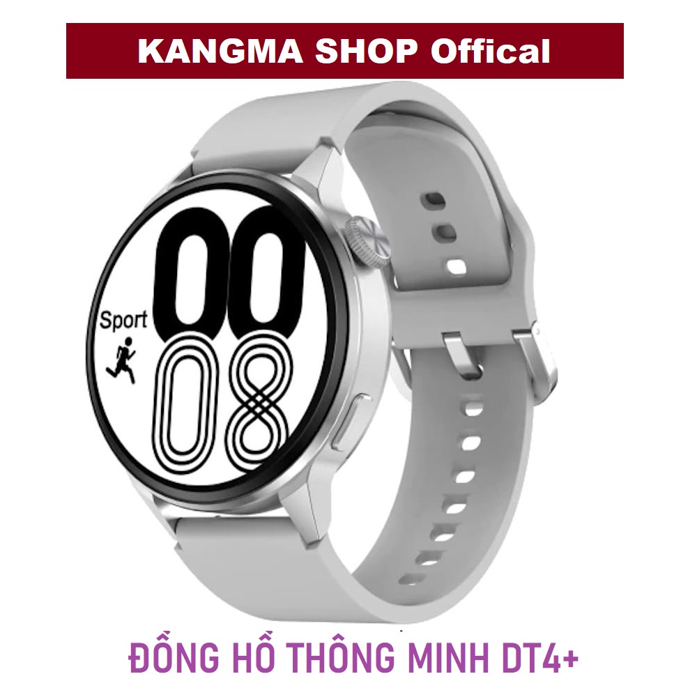 Đồng hồ thông minh DT4+ (DT4 Plus) - Hỗ trợ nghe gọi, tiếng Việt, sạc không dây, trợ lý AI