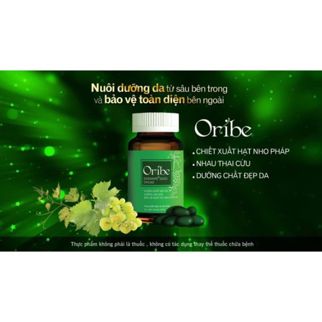 [chính hãng] Viên Uống Đẹp Da ORIBE Hộp 30 Viên Giúp Chống Oxy Hóa & Bảo Vệ Làn Da Hiệu Quả | BigBuy360 - bigbuy360.vn