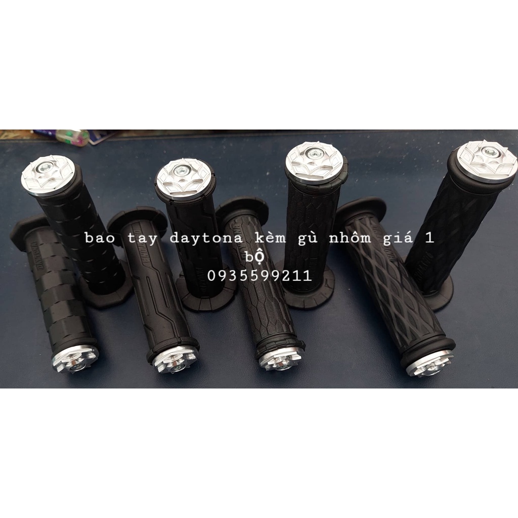 BAO TAY XE MÁY DAYTONA KÈM GÙ NHÔM SALAYA TRẮNG GIÁ 1 BỘ