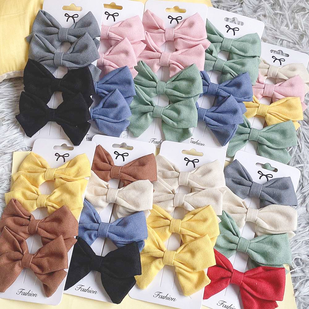 Set 4 kẹp tóc KIDSBOWS hình nơ dễ thương cho bé gái