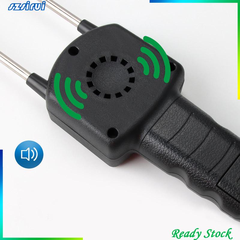 Máy Đo Độ Ẩm / Nhiệt Độ Hạt Bắp 2 Pin Có Màn Hình LED Hiển Thị
