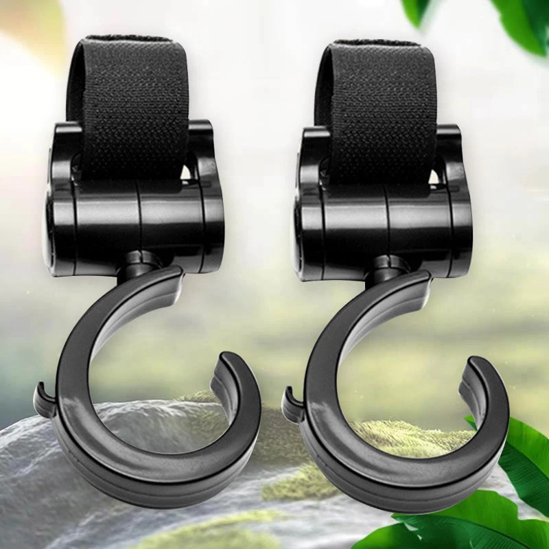 Móc Treo Đồ Xoay 360 Độ Gắn Xe Đẩy Em Bé Tiện Dụng