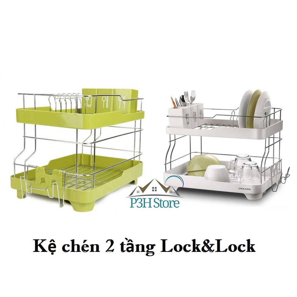 [LOCK&LOCK CHÍNH HÃNG] KỆ CHÉN DĨA 2 TẦNG LDR2001