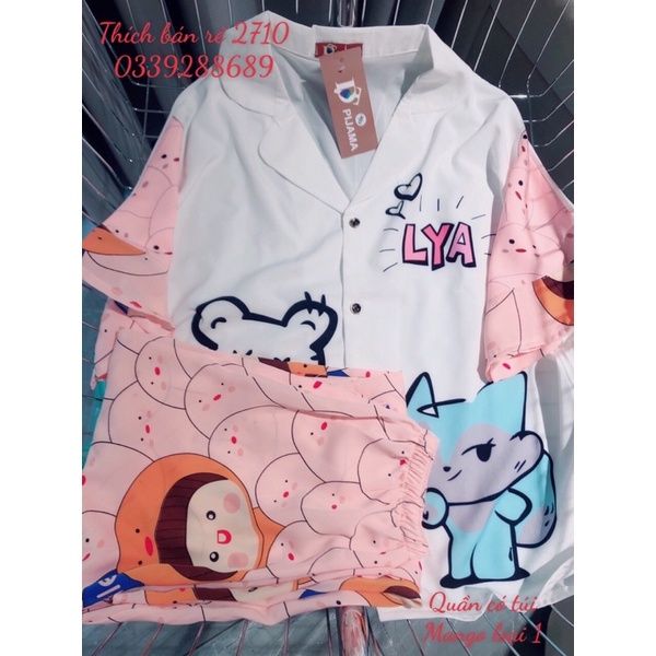 PYJAMA MANGO CAO CẤP THIẾT KẾ XINH XẮN HÌNH THẬT