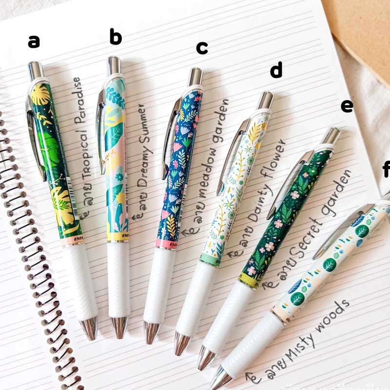 Siêu phẩm Energel Kawaii+ 4 : Floral Edition 0.5mm Phong Cách Nhật Bản | Bút Bi Gel Siêu Mượt Siêu Nhanh Khô