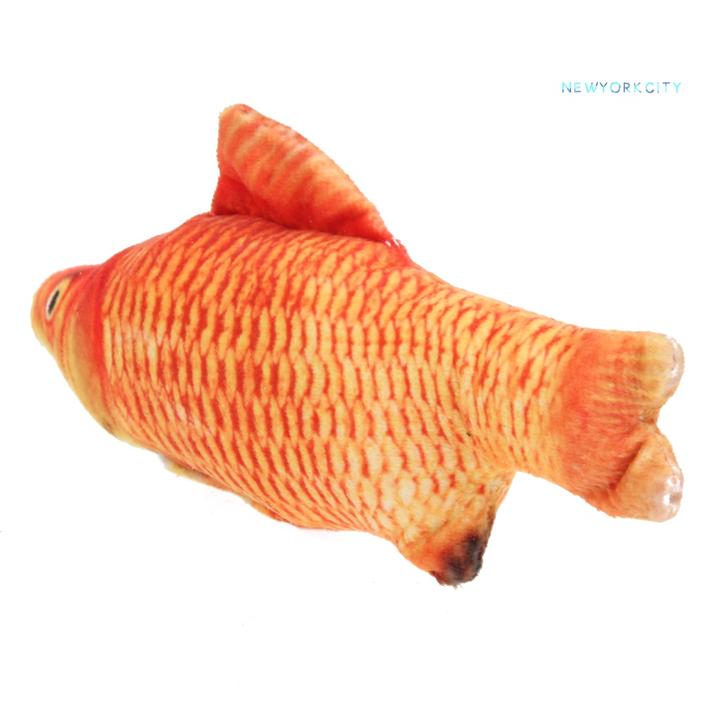 Đồ Chơi Cá Bông Có Catnip Tương Tác Gặm Răng Cho Mèo