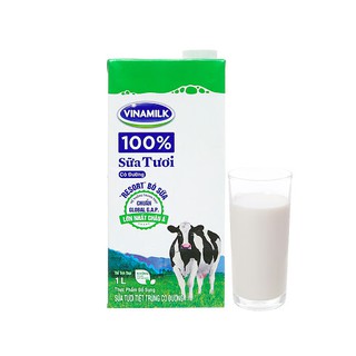 Sữa tươi Vinamilk 1L 1 lit có đường/ không đường