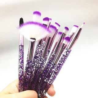 Set of 10 High Quality Professional Makeup Brushes