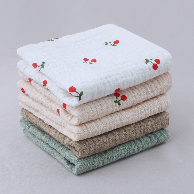 Bộ 10 Khăn Tay Cotton Mềm Mại Thấm Hút Tốt Cho Bé