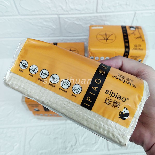 Thùng 30 Gói Giấy Ăn Gấu Trúc Sipiao - 300 Tờ / Gói