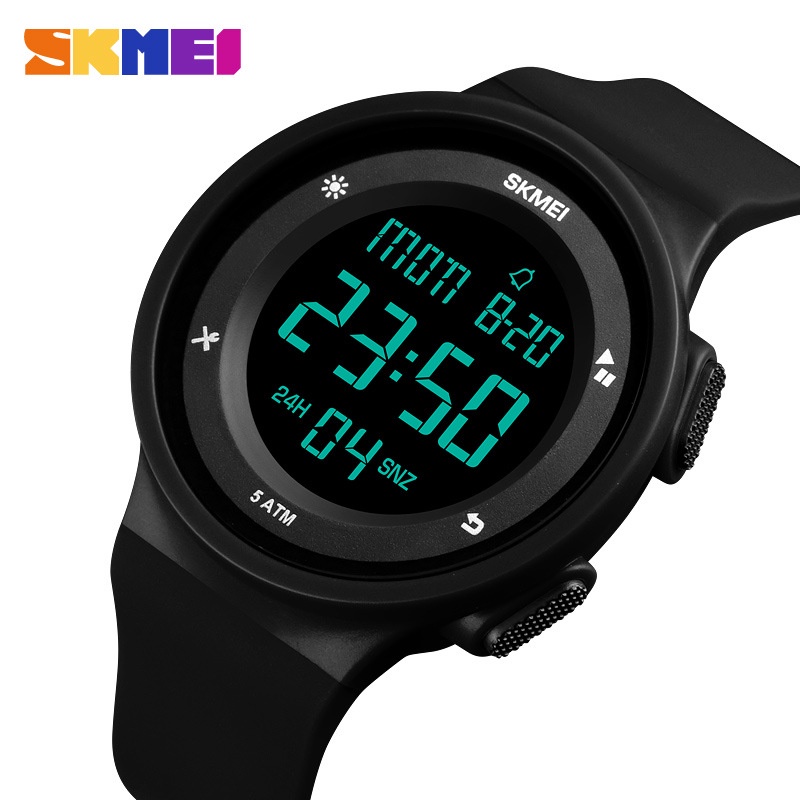 Đồng Hồ Điện Tử Đa Năng Skmei 1445 Với Dây Đeo Silicon Chống Thấm Nước
