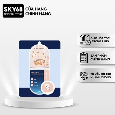 Mặt Nạ Cấp Nước Dưỡng Sáng, Tăng Độ Đàn Hồi Săn Chắc Da Foodaholic Bird's Nest Aqua Essential Mask 23g