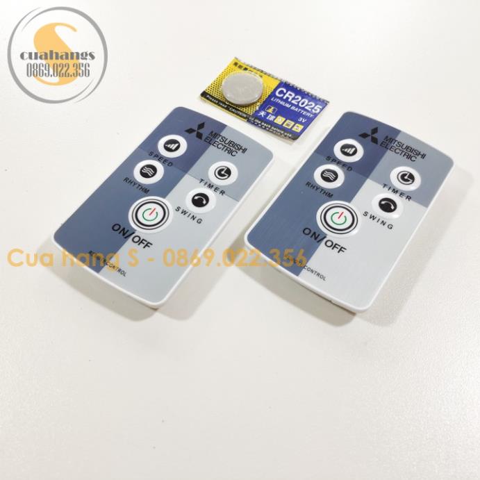 Điều khiển quạt Mitsubishi thay thế kèm pin