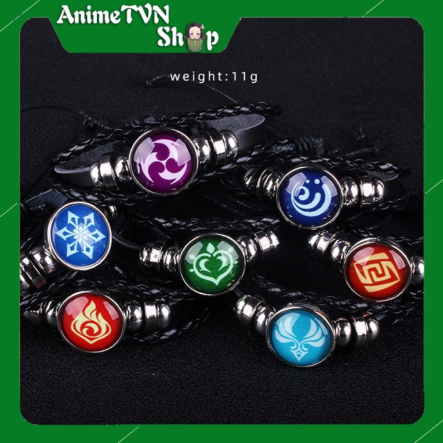 Trang sức Vòng đeo tay Vision Unisex 7 nguyên tố trong game Genshin Impact