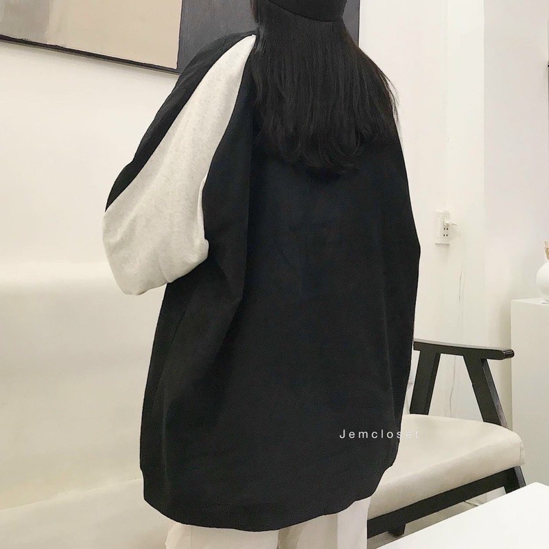 HOODIE ZIP PHỐI TAY NAM NỮ VỀ ĐƯỢC 2 MÀU HOT