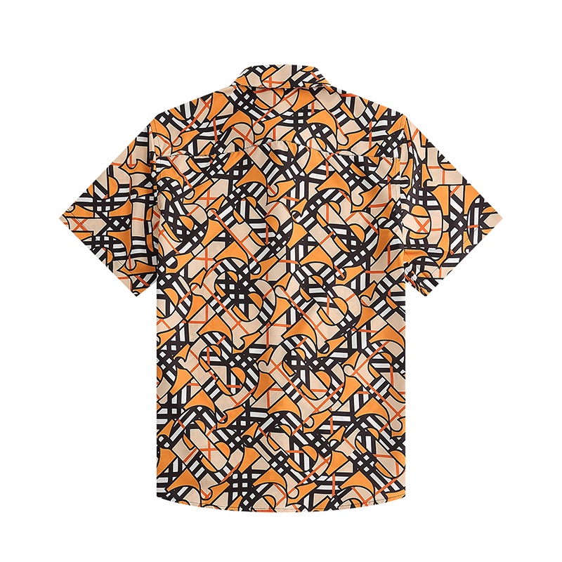 Burber * Eye Catch Áo Sơ Mi Tay Ngắn Thoải Mái Thời Trang Cổ Điển TB icon allover