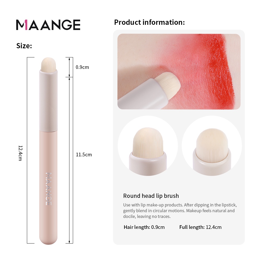 Set 2 Cọ Trang Điểm Mắt & Cọ Môi Hình Nấm Bằng Mút Xốp