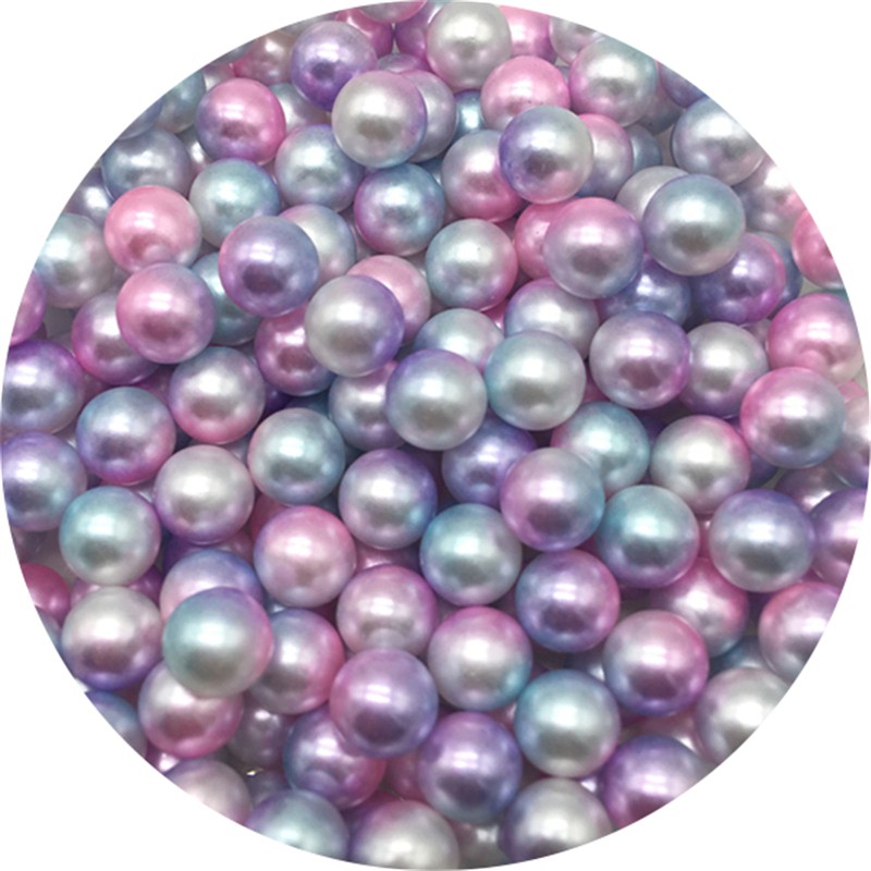 Hạt Nhựa Tròn Không Lỗ Nhiều Màu Sắc Kích Thước 4/6/8mm Dùng Làm Trang Sức DIY