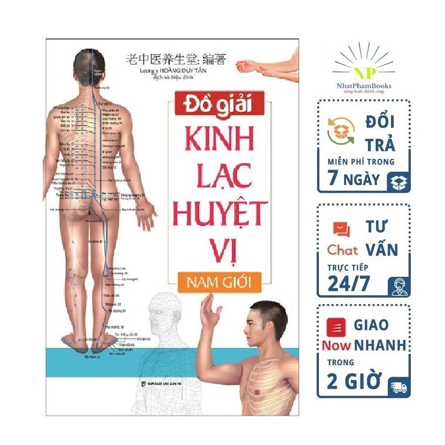 Sách - Đồ giải Kinh Lạc Huyệt Vị Nam giới Tặng Kèm Bookmark