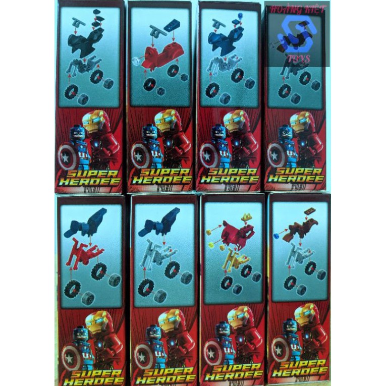 Lego Minifigure Avengers Super Heroes Dr.Strange, Captain America,Iron Man,Rocket, Spider Man,Thor,Loki,Groot YL832
